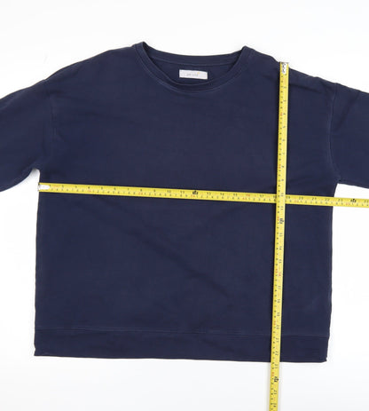 Mens UK Size L Marks and Spencer Blue Pullover Sweatshirt