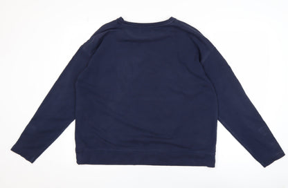 Mens UK Size L Marks and Spencer Blue Pullover Sweatshirt