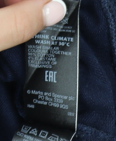 Mens UK Size L Marks and Spencer Blue Pullover Sweatshirt