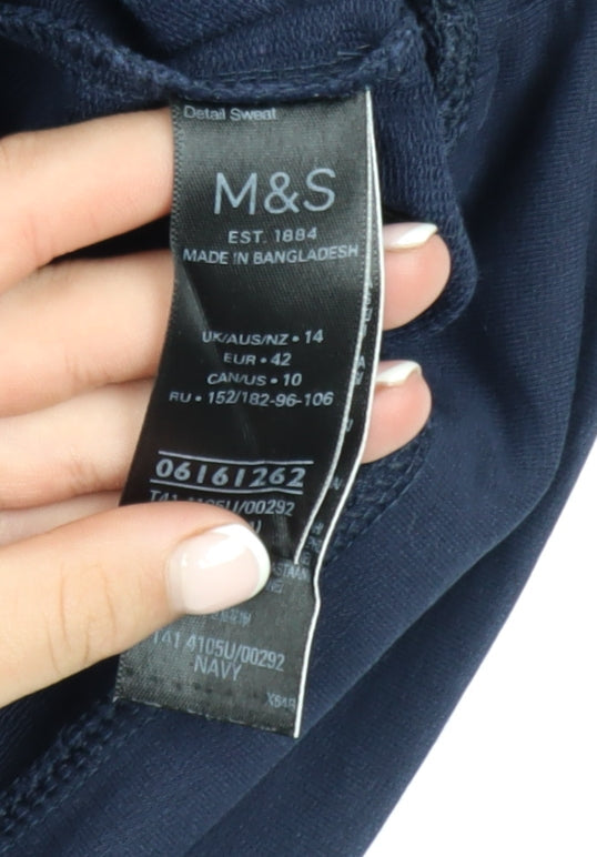 Mens UK Size L Marks and Spencer Blue Pullover Sweatshirt