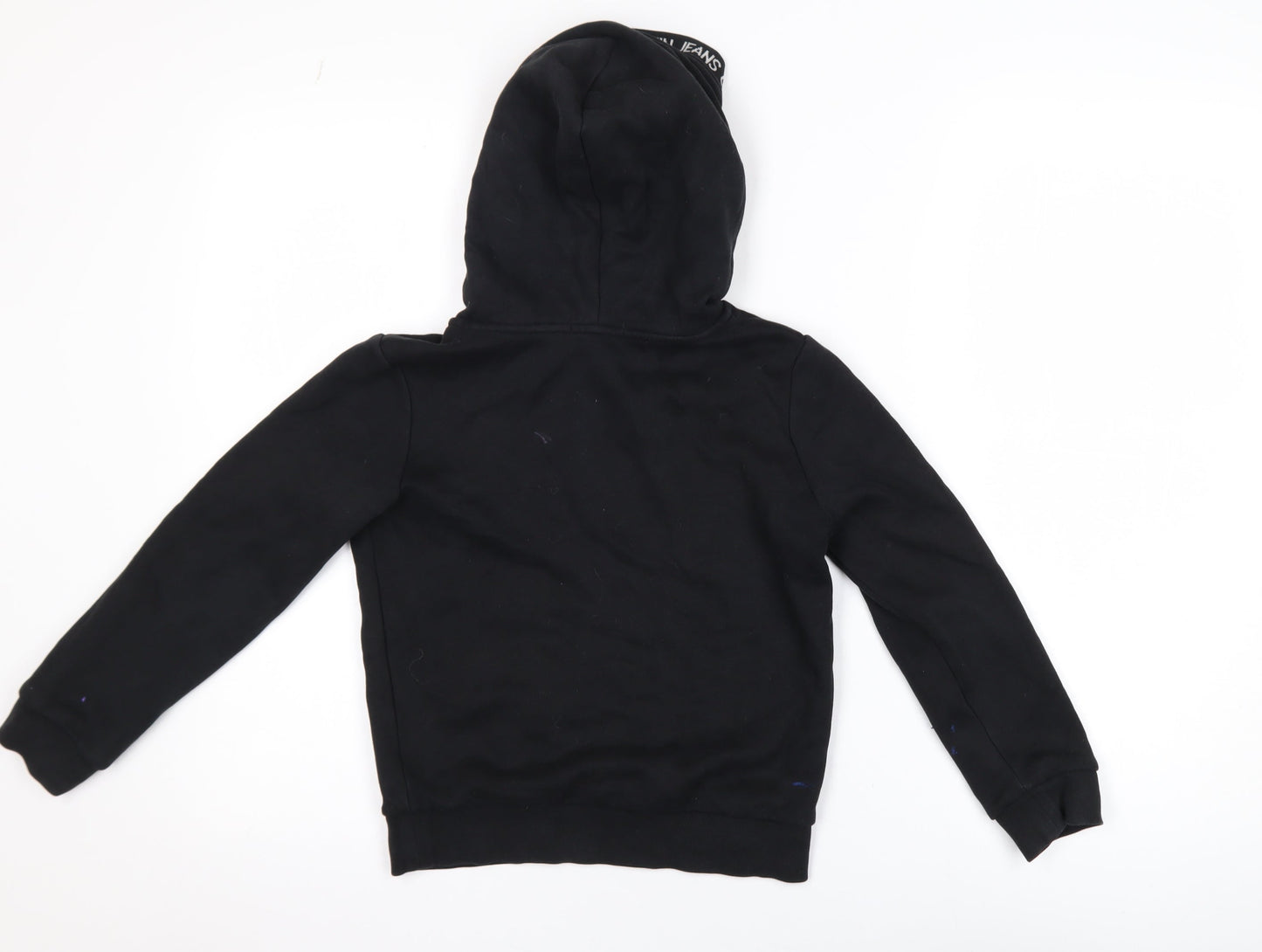 Boys UK Size 8 Years Calvin Klein Jeans Black Pullover Hoodie