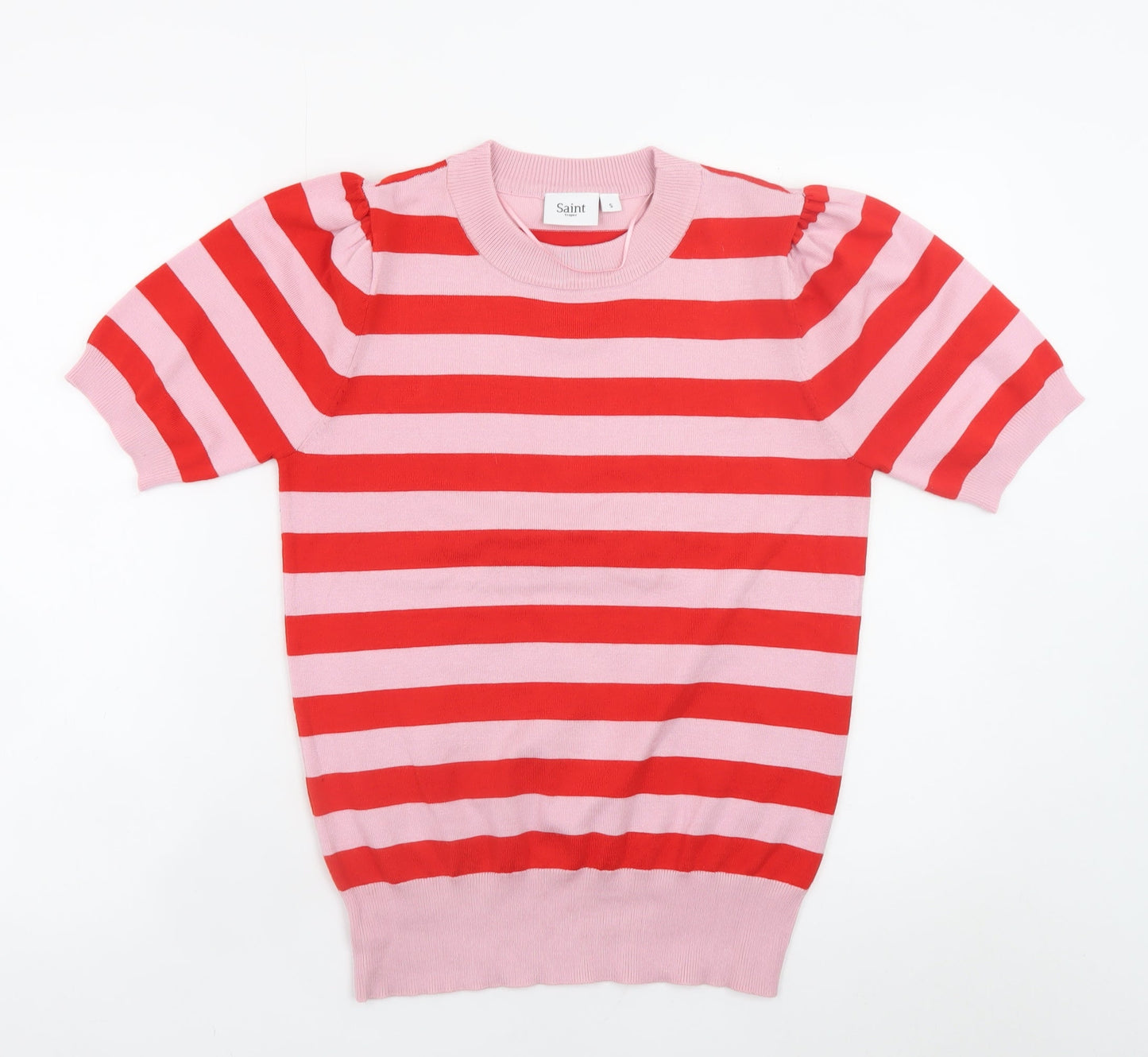 Womens UK Size S Saint Tropez Pink Pullover Jumper