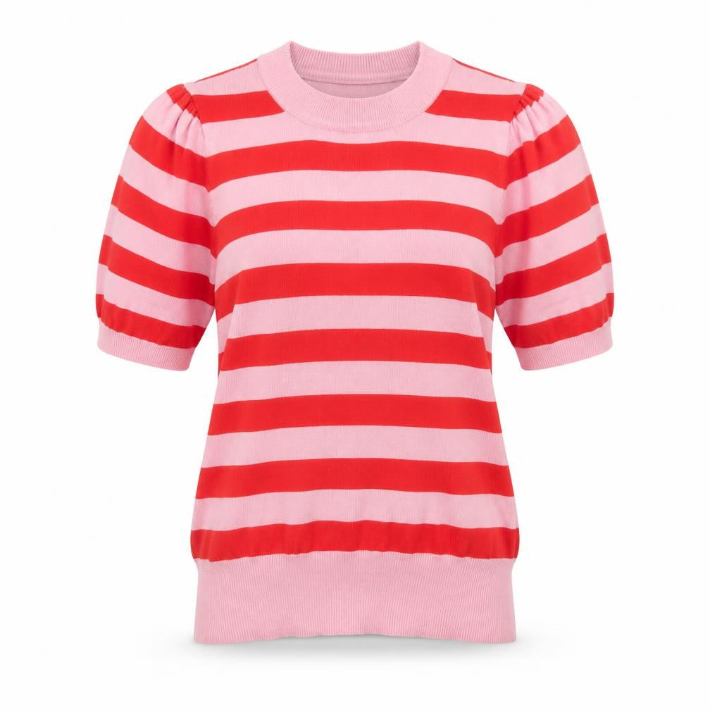Womens UK Size S Saint Tropez Pink Pullover Jumper