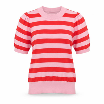 Womens UK Size S Saint Tropez Pink Pullover Jumper