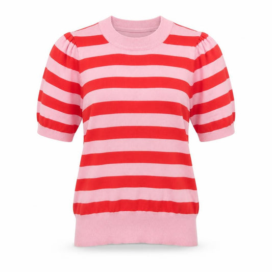 Womens UK Size S Saint Tropez Pink Pullover Jumper