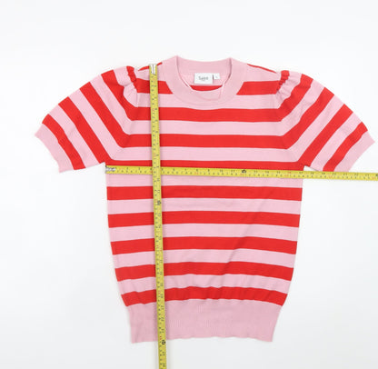 Womens UK Size S Saint Tropez Pink Pullover Jumper