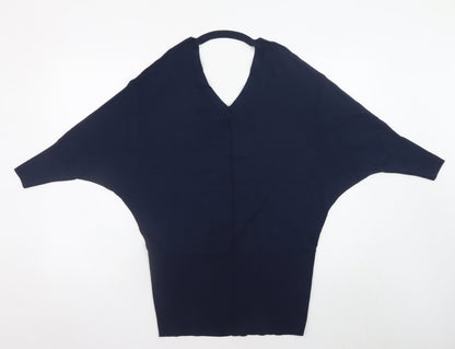 Womens UK Size XS Karen Millen Blue Pullover Jumper