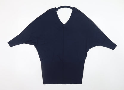 Womens UK Size XS Karen Millen Blue Pullover Jumper