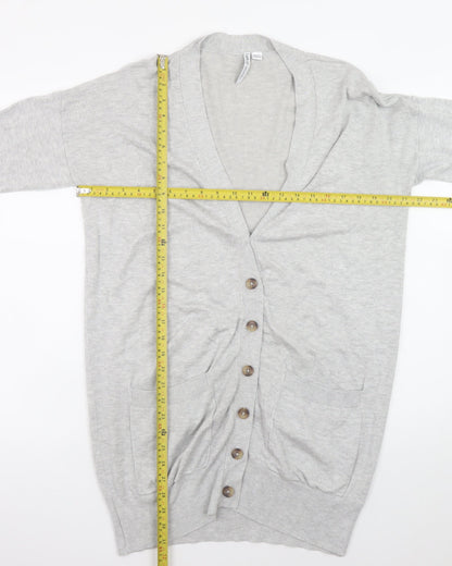 Womens UK Size 12/14 Capsule Grey Cardigan Jumper
