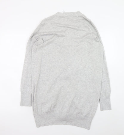 Womens UK Size 12/14 Capsule Grey Cardigan Jumper