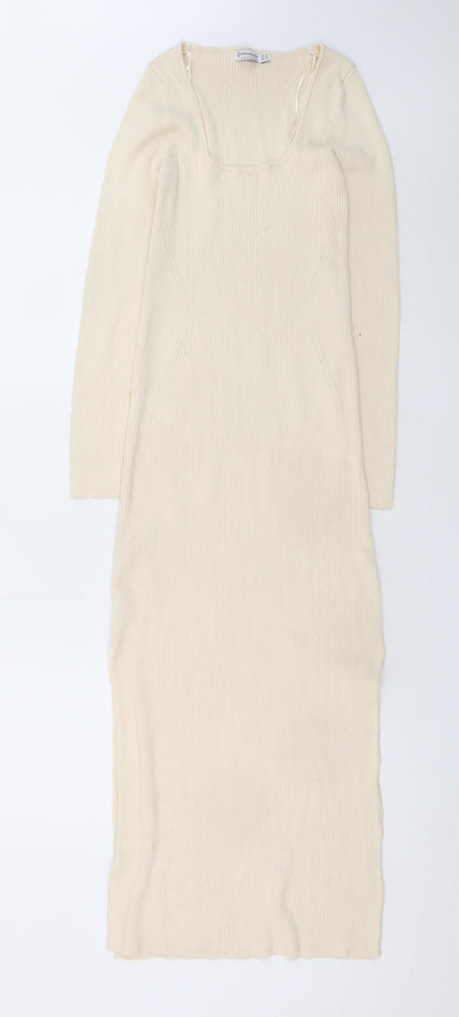 Womens UK Size 10 Stradivarius Bodycon Dress