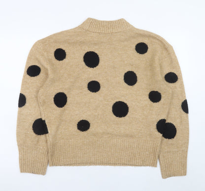 Womens UK Size M Marks and Spencer Beige Pullover Jumper