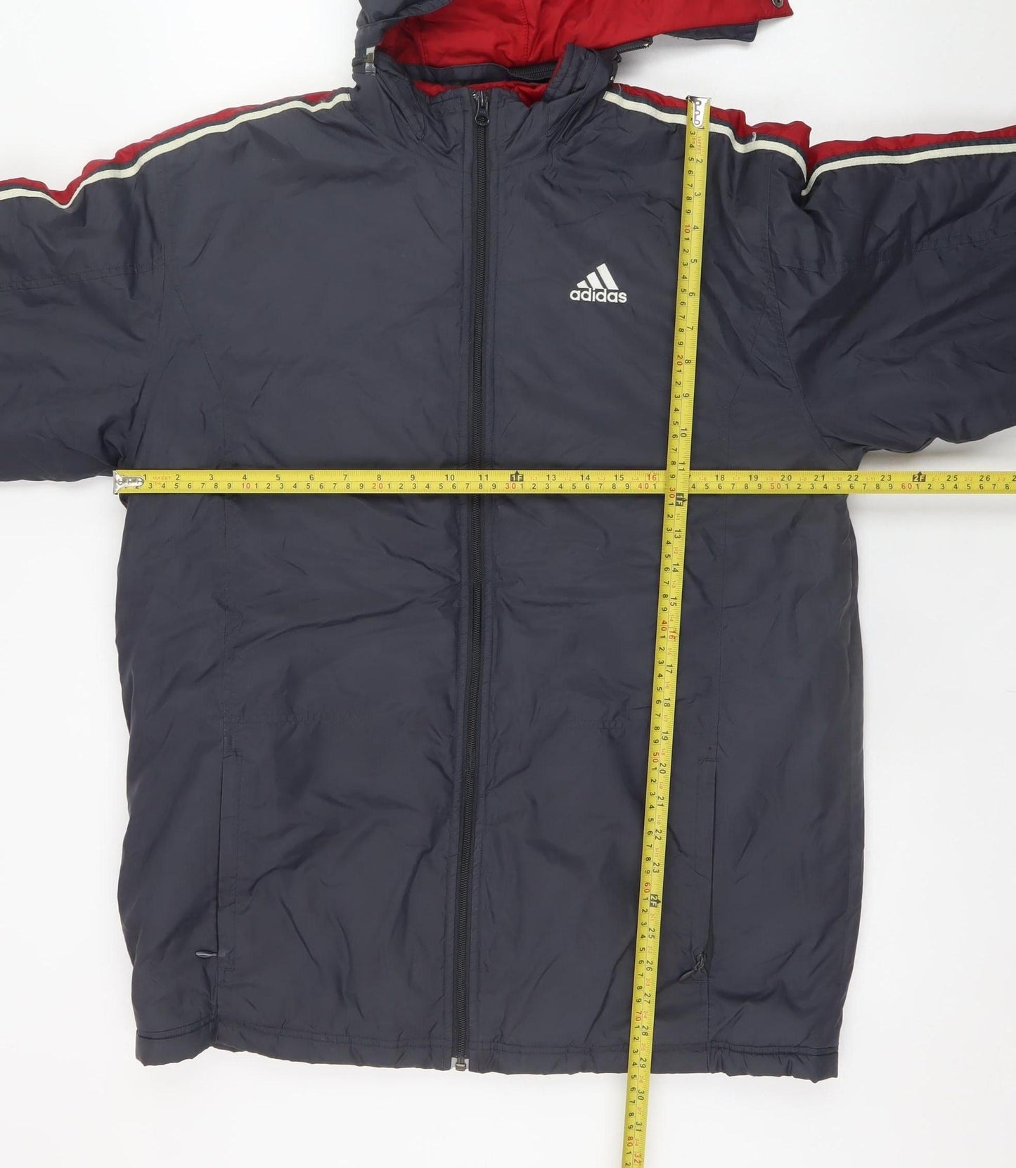 Mens UK Size S adidas Blue Puffer Jacket