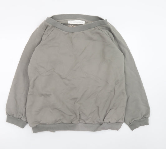 Womens UK Size S Om & Ah Grey Pullover Sweatshirt