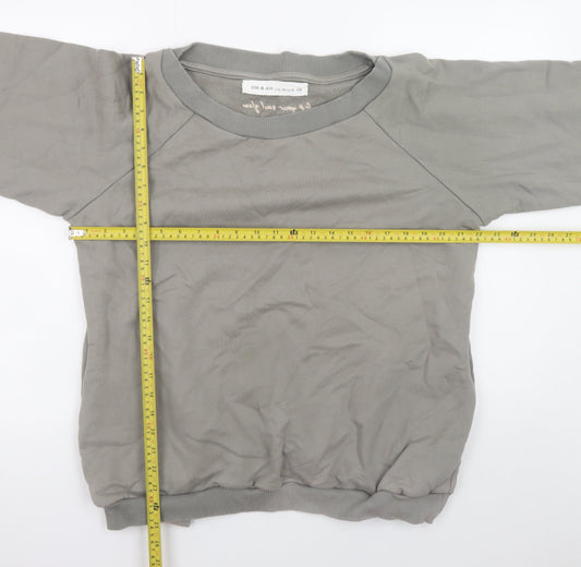 Womens UK Size S Om & Ah Grey Pullover Sweatshirt