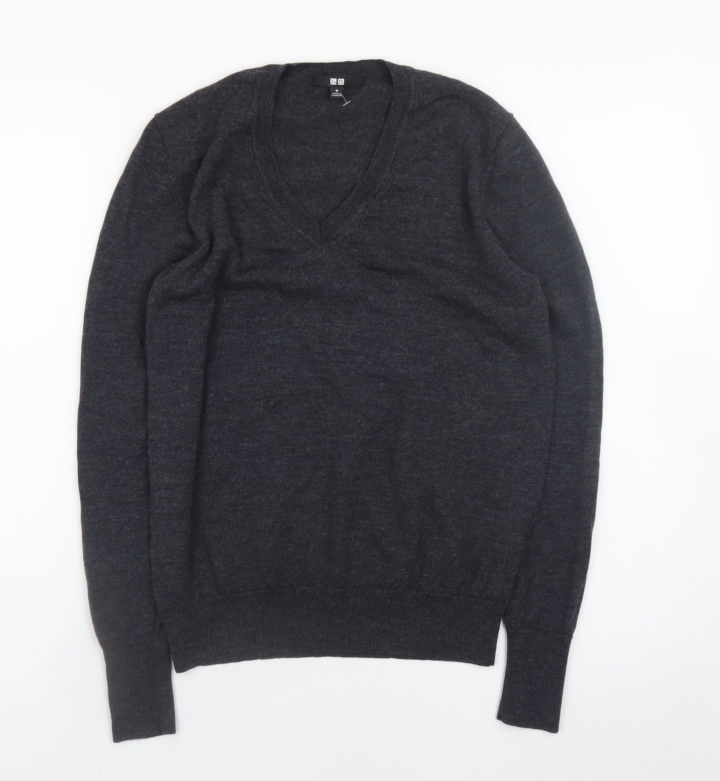 Womens UK Size M Uniqlo Black Pullover Jumper