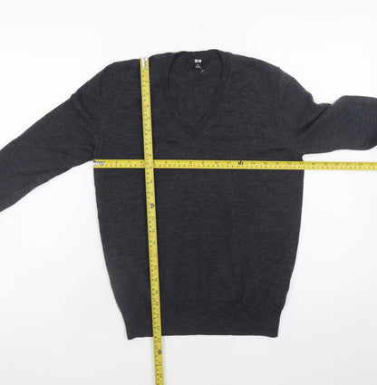 Womens UK Size M Uniqlo Black Pullover Jumper