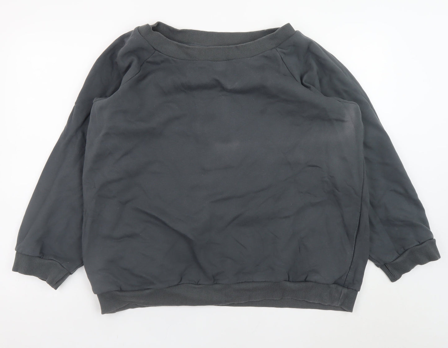 Womens UK Size S/M Om & Ah Grey Pullover Sweatshirt