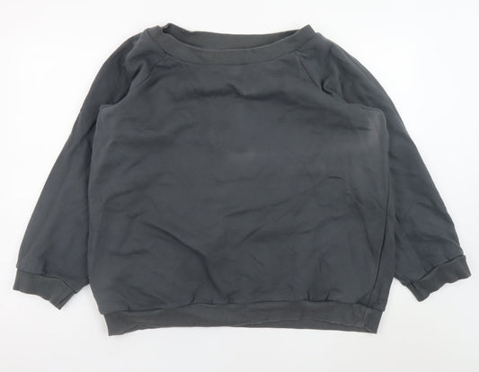 Womens UK Size S/M Om & Ah Grey Pullover Sweatshirt