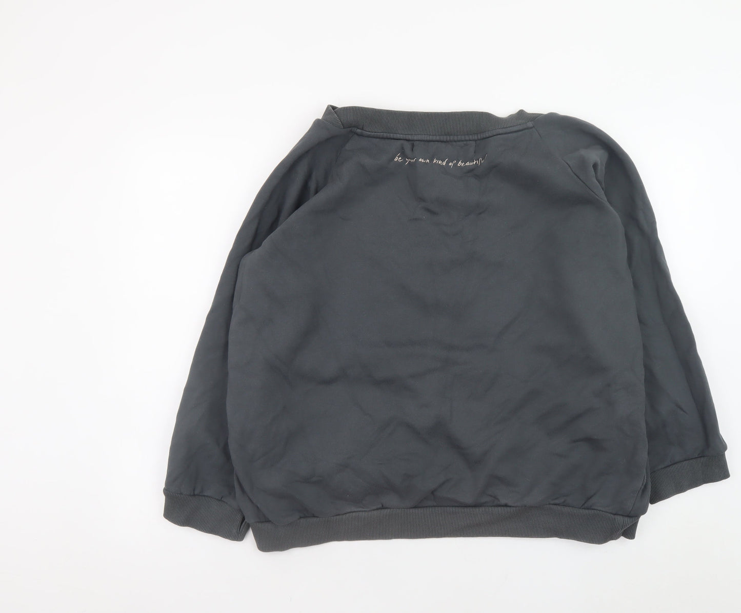Womens UK Size S/M Om & Ah Grey Pullover Sweatshirt