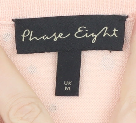Womens UK Size M Phase Eight Pink Basic T-Shirt