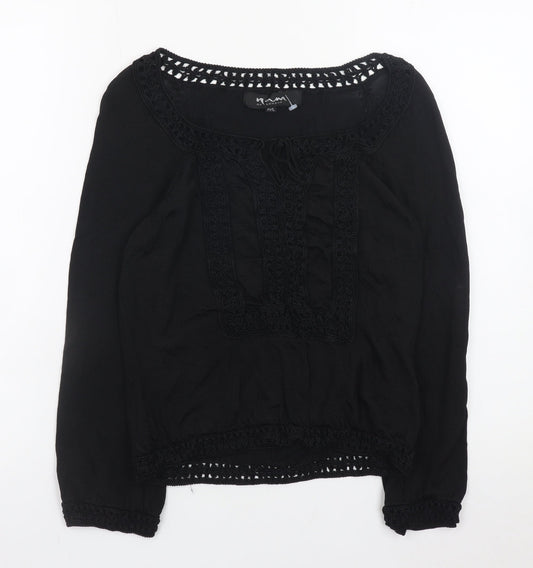 Womens UK Size M/L Nam of London Black Pullover Jumper