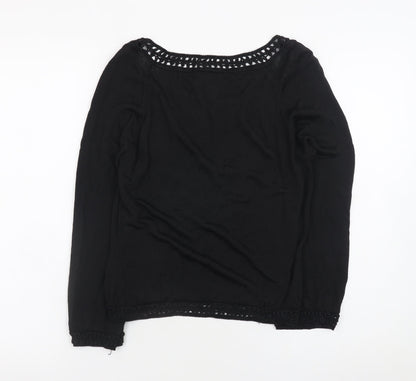 Womens UK Size M/L Nam of London Black Pullover Jumper