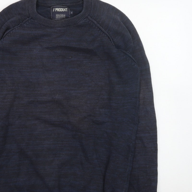 PRODUKT Men's Blue XL Crew Neck Pullover Jumper