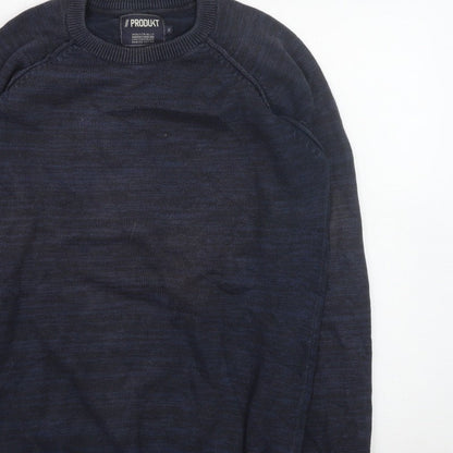 PRODUKT Men's Blue XL Crew Neck Pullover Jumper
