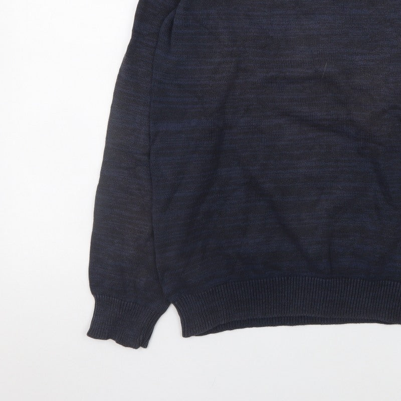 PRODUKT Men's Blue XL Crew Neck Pullover Jumper
