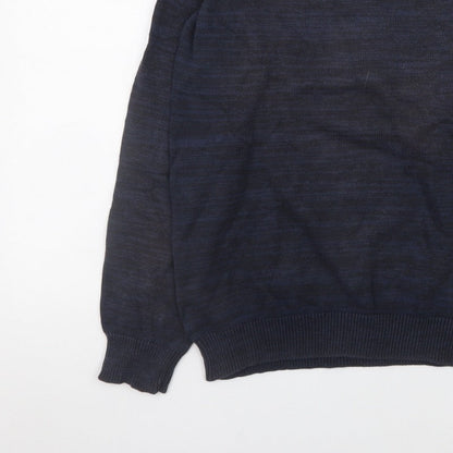 PRODUKT Men's Blue XL Crew Neck Pullover Jumper