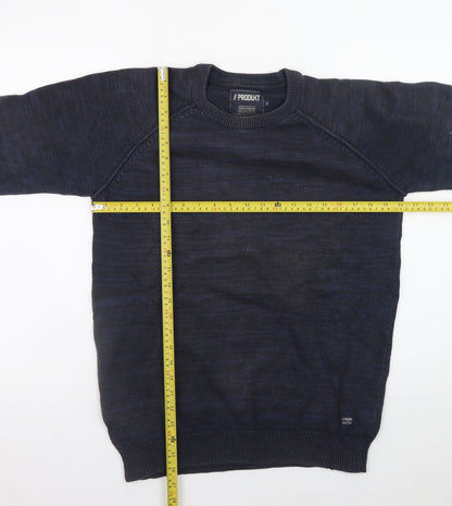 PRODUKT Men's Blue XL Crew Neck Pullover Jumper