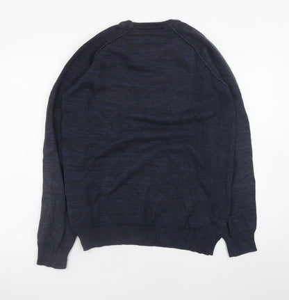 PRODUKT Men's Blue XL Crew Neck Pullover Jumper