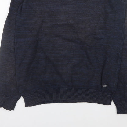 PRODUKT Men's Blue XL Crew Neck Pullover Jumper
