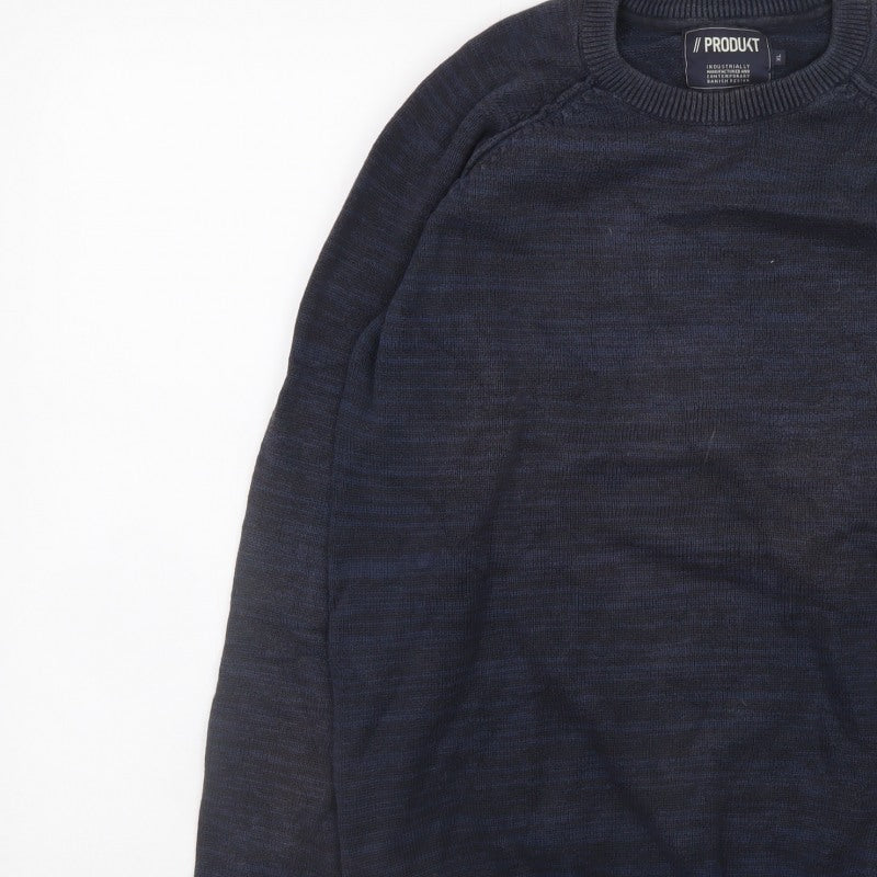 PRODUKT Men's Blue XL Crew Neck Pullover Jumper