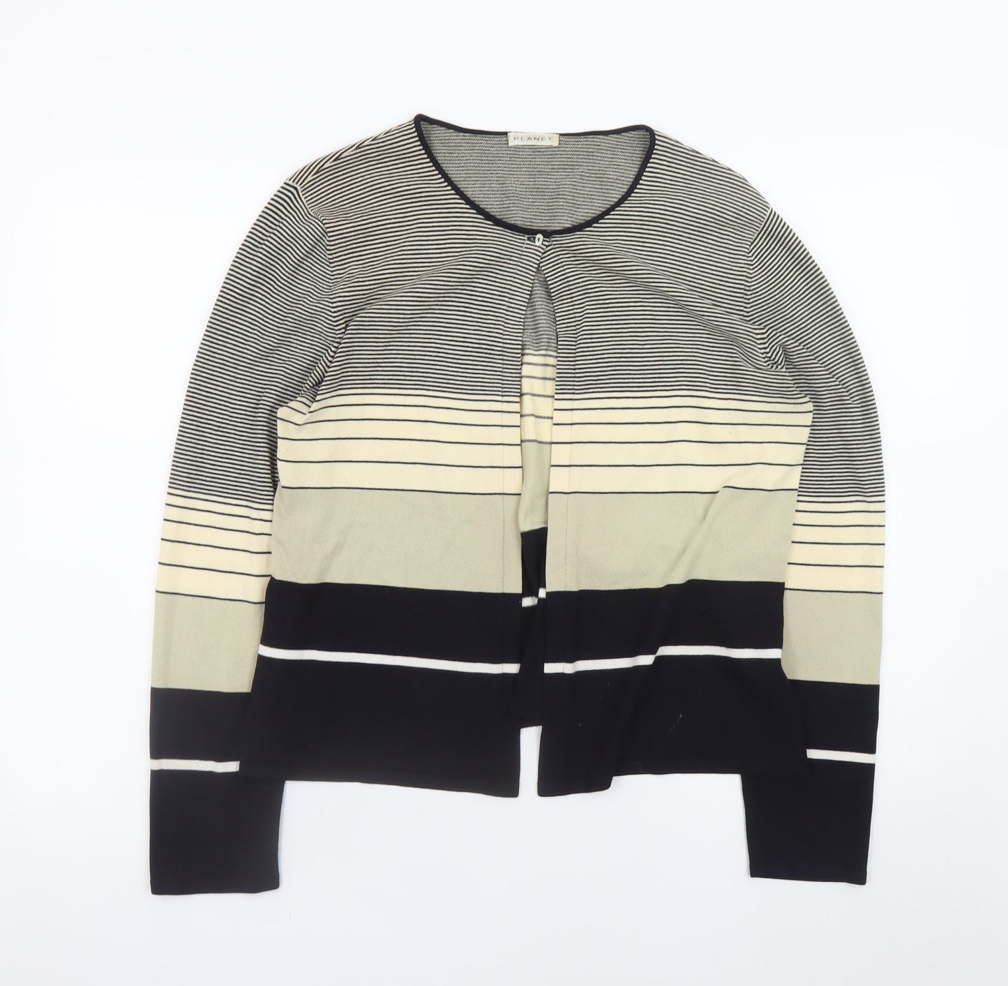 Womens UK Size L Planet Black Cardigan Jumper