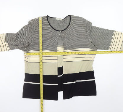 Womens UK Size L Planet Black Cardigan Jumper