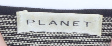 Womens UK Size L Planet Black Cardigan Jumper