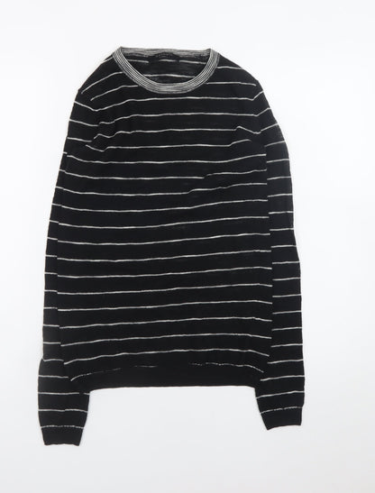 Womens UK Size XS AllSaints Black Basic T-Shirt