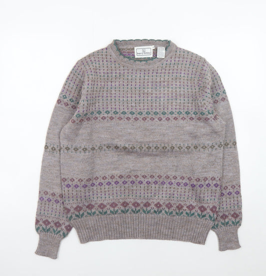 Womens UK Size 14 barry ashley Beige Pullover Jumper