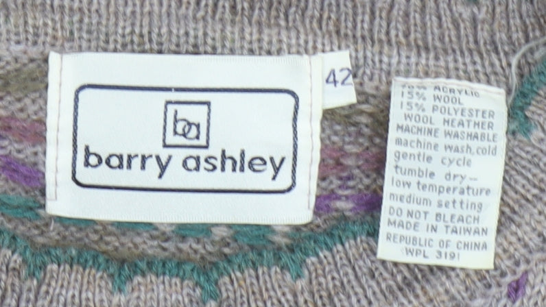 Womens UK Size 14 barry ashley Beige Pullover Jumper