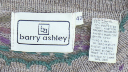 Womens UK Size 14 barry ashley Beige Pullover Jumper