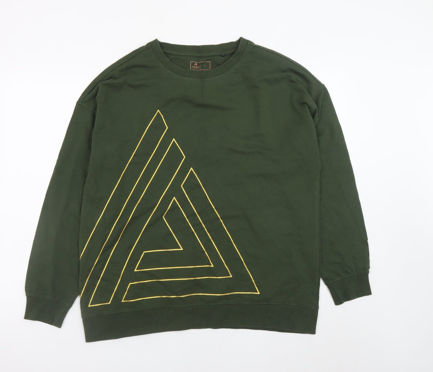 Mens UK Size L NEXT Green Pullover Sweatshirt