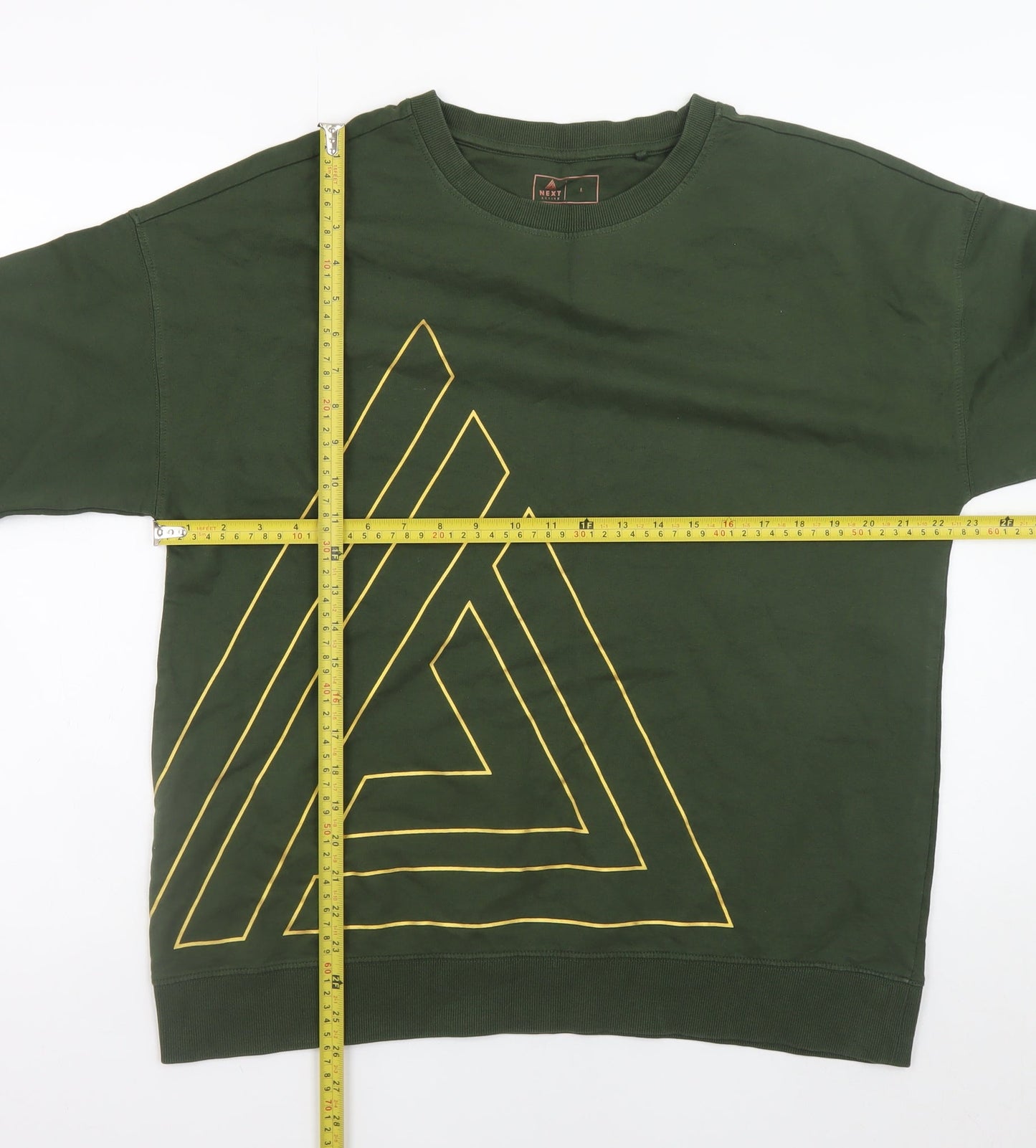 Mens UK Size L NEXT Green Pullover Sweatshirt