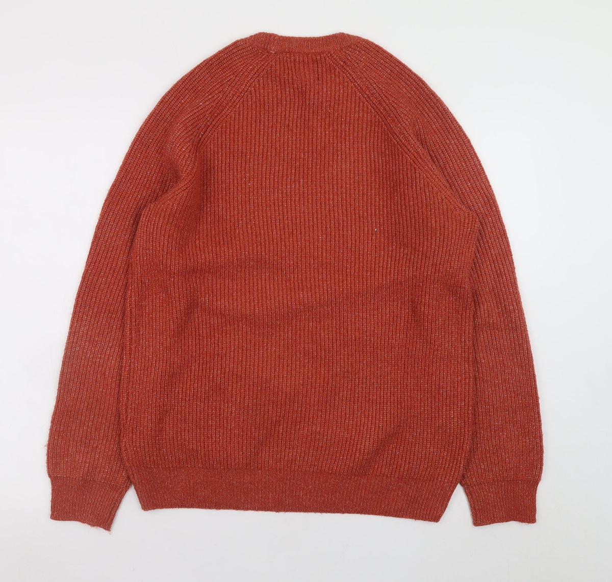 Mens UK Size M Marks and Spencer Red Pullover Jumper