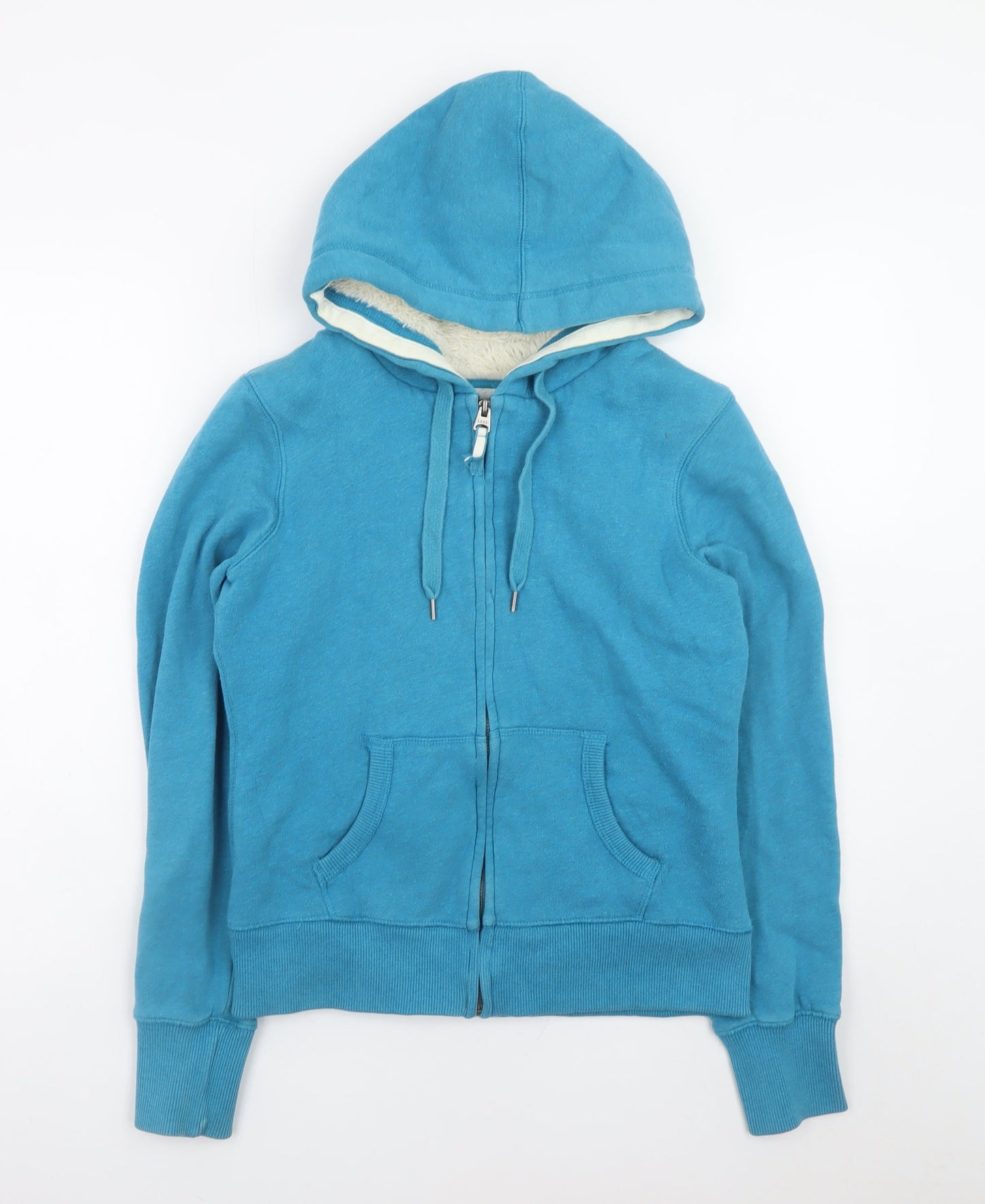 Womens UK Size 12 H&M Blue Full Zip Hoodie