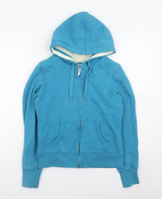 Womens UK Size 12 H&M Blue Full Zip Hoodie