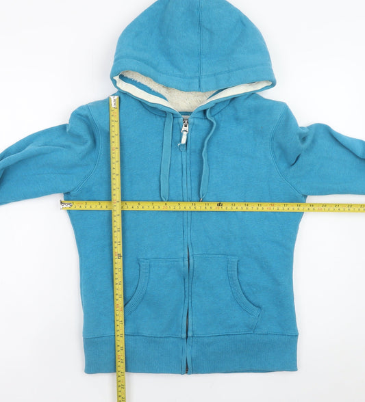 Womens UK Size 12 H&M Blue Full Zip Hoodie