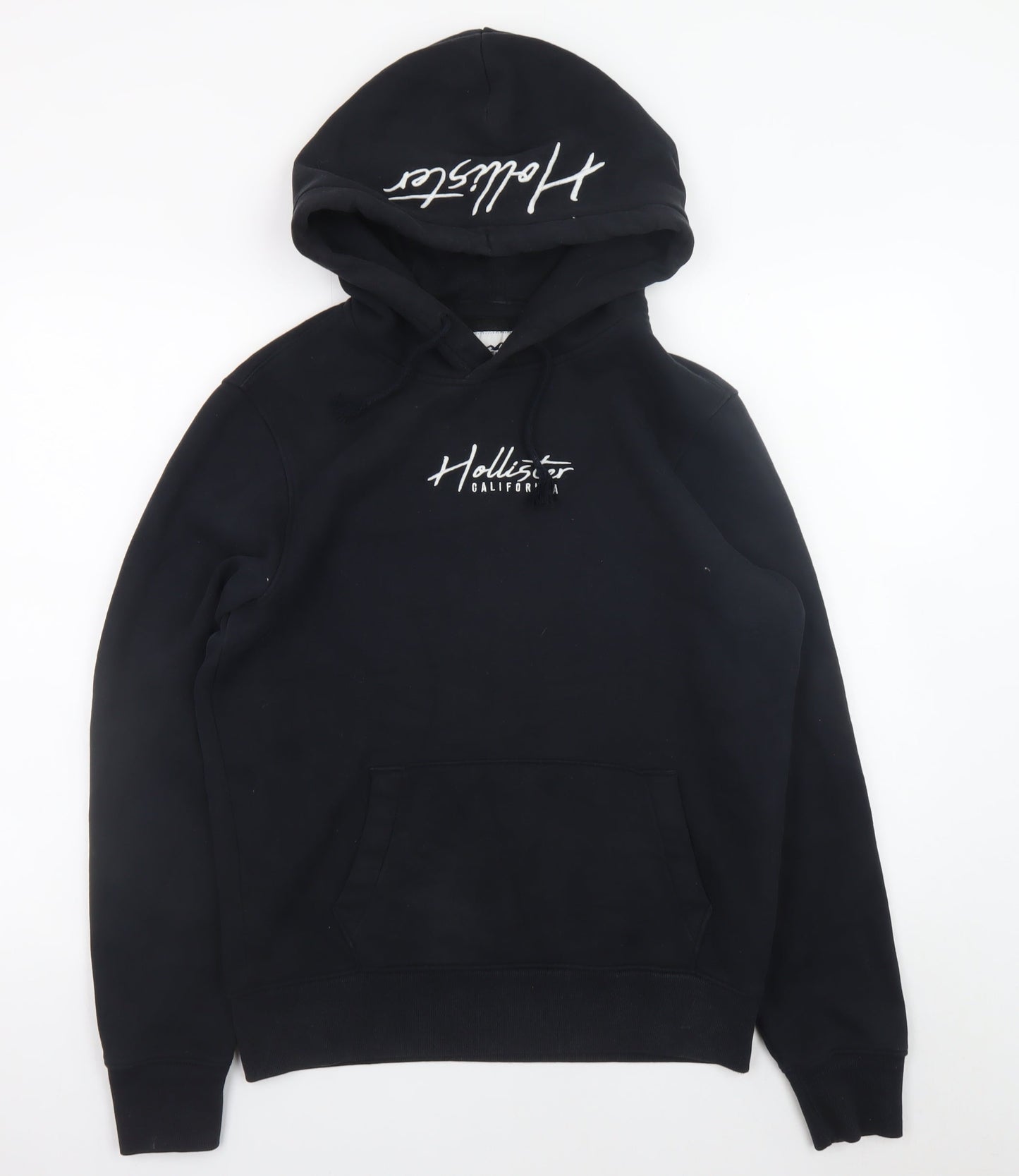 Mens UK Size S Hollister Black Pullover Hoodie