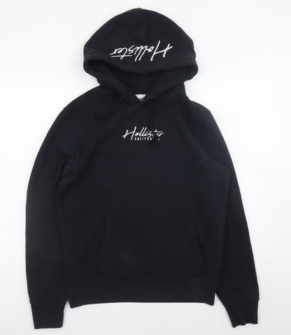 Mens UK Size S Hollister Black Pullover Hoodie